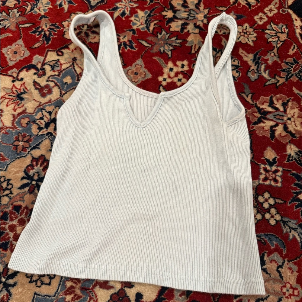 Light blue brandy Melville John galt Ribbed Women's Tank Top
